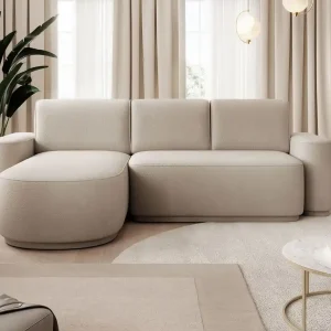 Bestseller Ecksofa Aurumm mit Schlaffunktion – Eltap Amore Stoff modern
