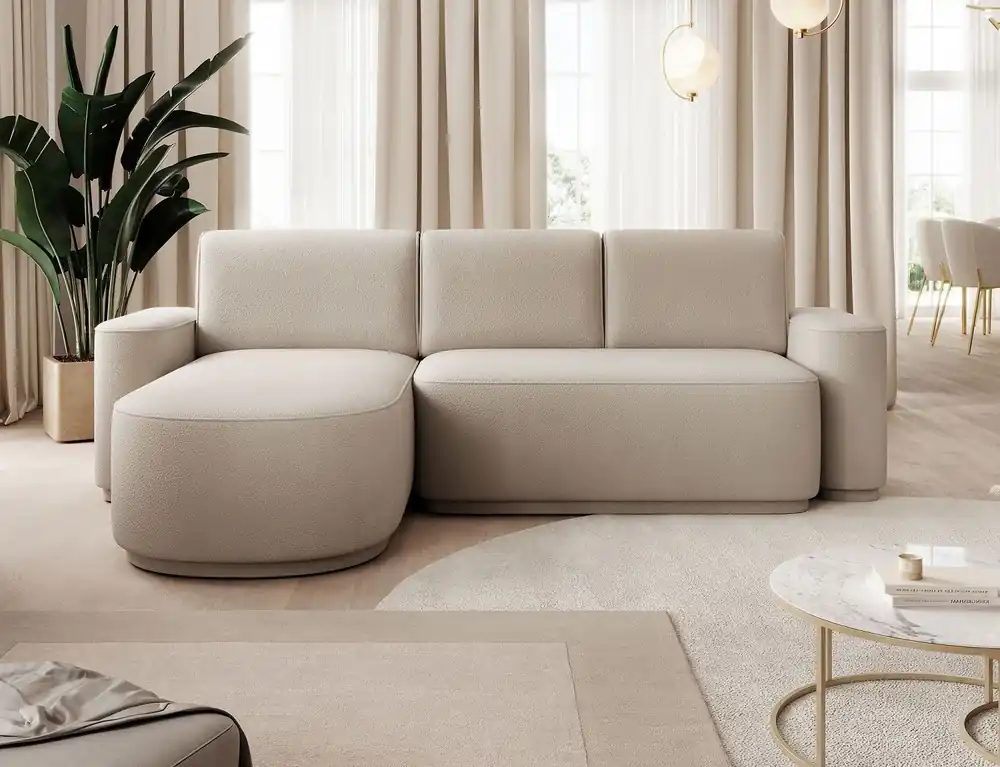 Bestseller Ecksofa Aurumm mit Schlaffunktion – Eltap Amore Stoff modern