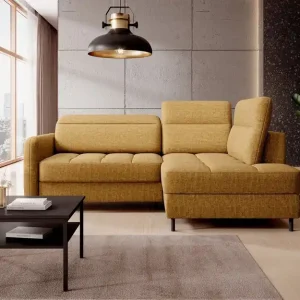 Abverkauf Ecksofa Barea mit Schlaffunktion – Eltap Manhattan Stoff modern