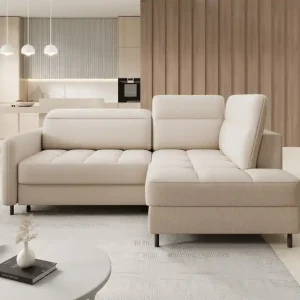 Ecksofa Barea mit Schlaffunktion – Eltap Manhattan Stoff modern Finale Aktion