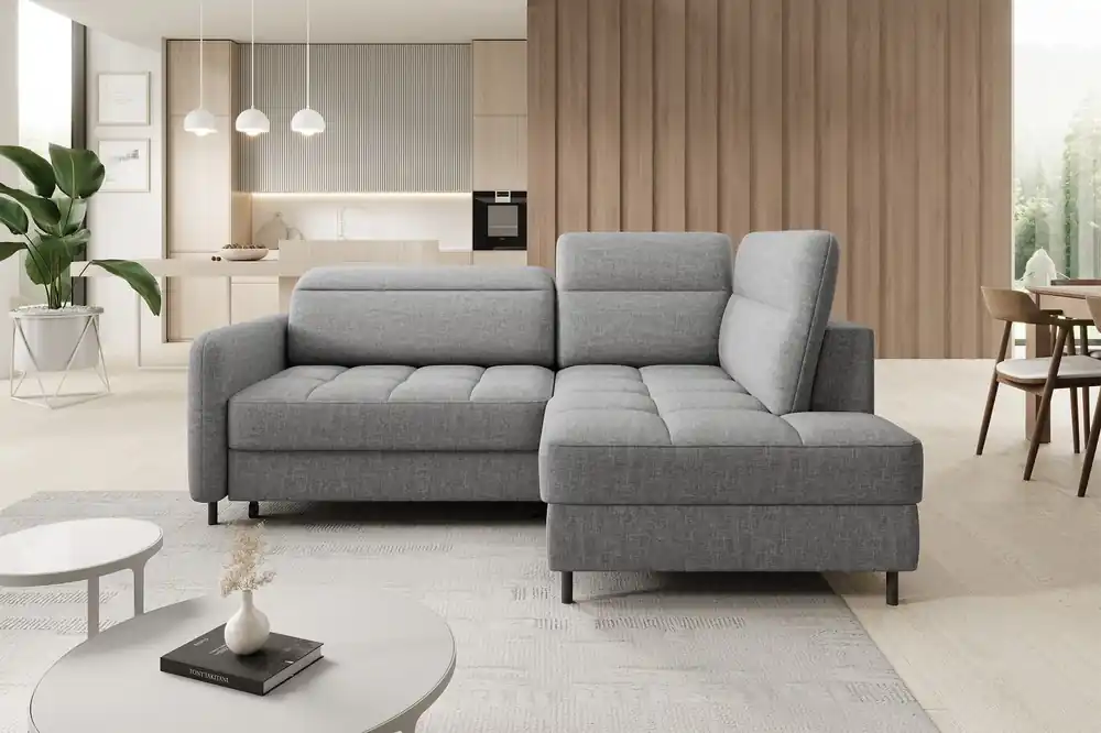 Ecksofa Barea mit Schlaffunktion – Eltap Manhattan Stoff modern Markenware