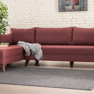 Ecksofa Bella - mit losen Rückenkissen Expressversand
