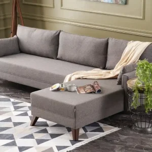 Ecksofa Bella - mit losen Rückenkissen Super-Preis