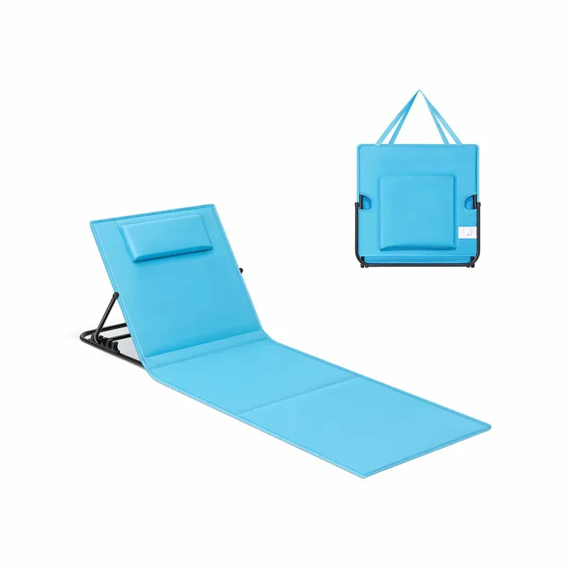 1er Set Strandliegen mit stufenlos Verstellbarer Rückenlehne Jetzt Bestellen