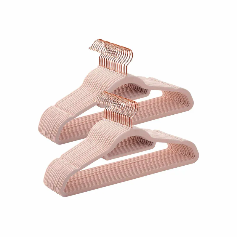 Bügel Samt 30 Stück Hellrosa Gratis Versand