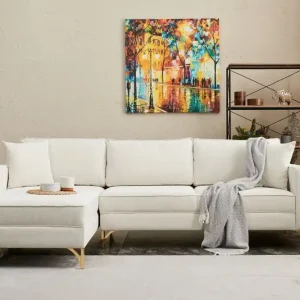 Bestpreis Ecksofa Berlin mit Komfortpolsterung und Metallfüßen – Design-Sofa für moderne Wohnkonzepte