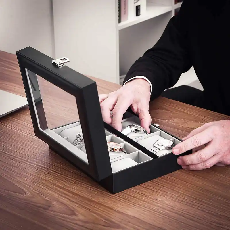 Neue Kollektion Schicke Uhrenbox für 10 Uhren