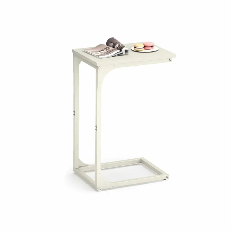 Heißes Angebot Beistelltisch in C Form mit stabilem Metallgestell