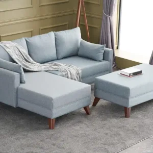 Kostenloser Rückversand Kleines Bella Ecksofa mit Hocker – Die perfekte Lösung für kleine Räume