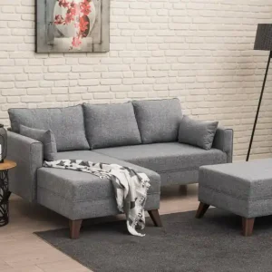 Nur Für Kurze Zeit Kleines Bella Ecksofa mit Hocker – Die perfekte Lösung für kleine Räume