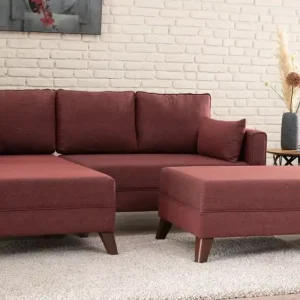 Kleines Bella Ecksofa mit Hocker – Die perfekte Lösung für kleine Räume Geprüft