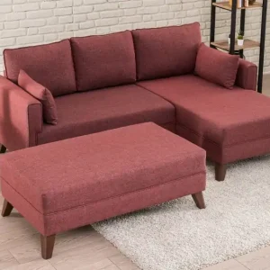 Kleines Bella Ecksofa mit Hocker – Die perfekte Lösung für kleine Räume Must-Have