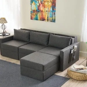 Günstig Ecksofa Saros mit Schlaffunktion