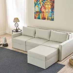 Sichere Zahlung Ecksofa Saros mit Schlaffunktion