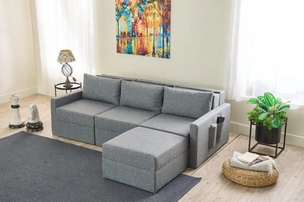 Schnäppchen Ecksofa Saros mit Schlaffunktion