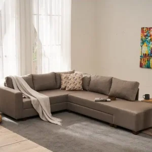 Aly Ecksofa mit Schlaffunktion und Bettkasten Sichere Zahlung