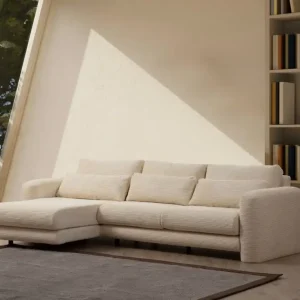 Lily Ecksofa - Gemütliches Sofa mit abnehmbaren Kissen Markenprodukt