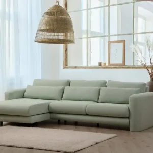 Lily Ecksofa - Gemütliches Sofa mit abnehmbaren Kissen Neuheit