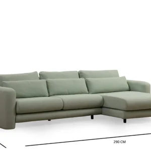 Lily Ecksofa - Gemütliches Sofa mit abnehmbaren Kissen Versand Am Gleichen Tag