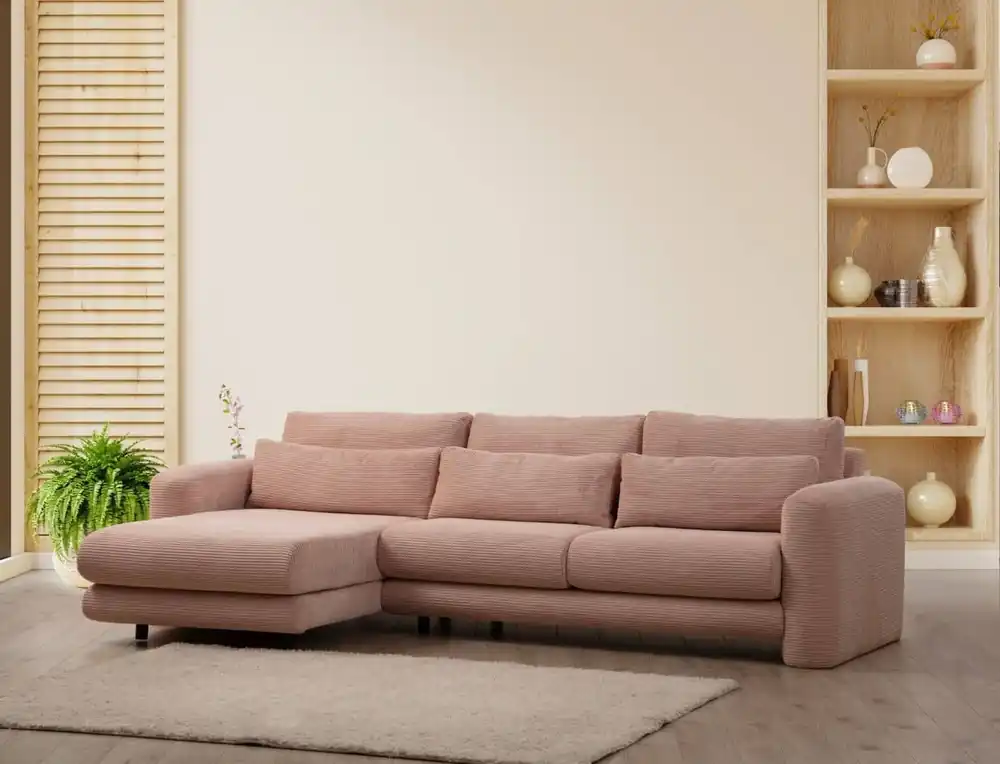 Nur Für Kurze Zeit Lily Ecksofa - Gemütliches Sofa mit abnehmbaren Kissen