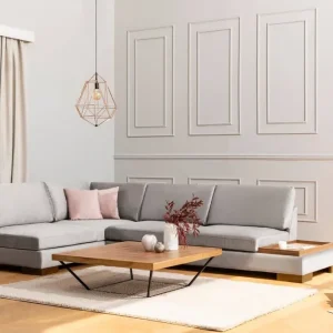 Niedriges Ecksofa Tulip mit Hocker Schnäppchen