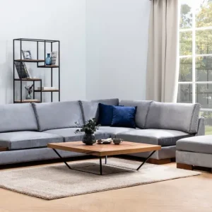 Preis Gesenkt Niedriges Ecksofa Tulip mit Hocker