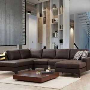 Super-Preis Elegante Wohnlandschaft Porto U-Form für große Wohnzimmer