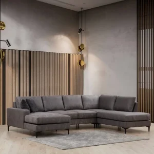 Must-Have Elegante Wohnlandschaft Porto U-Form für große Wohnzimmer