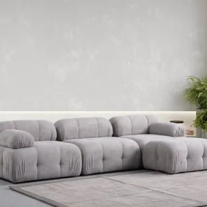 Bestseller Ecksofa Petite mit Hocker – modernes Ecksofa