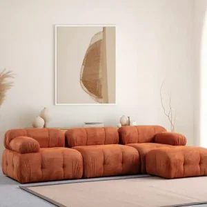 Ecksofa Petite mit Hocker – modernes Ecksofa Geprüft