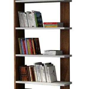 Wochenendangebot Order - weiß, Walnuss - Bücherregal