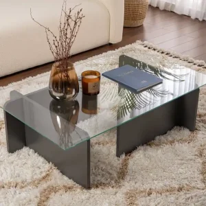 Flavio - Holz, Glas - Couchtisch Online Kaufen