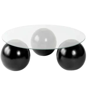 Miro - Schwarz, Transparent - Couchtisch Markenprodukt