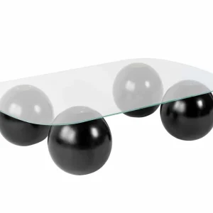 Evara - Schwarz, transparent - Couchtisch Expressversand