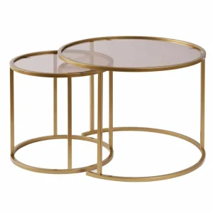 Aurum - 80, 60 - Gold, Bronze - Couchtisch Set Neu