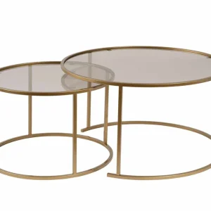Aurum - 80, 60 - Gold, Bronze - Couchtisch Set Echt