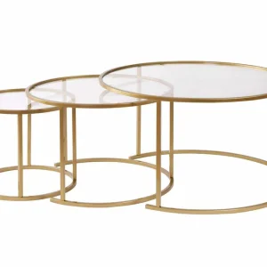 Aurum - 80, 60, 42 - Schwarz, grau - Couchtisch Set Preis Gesenkt