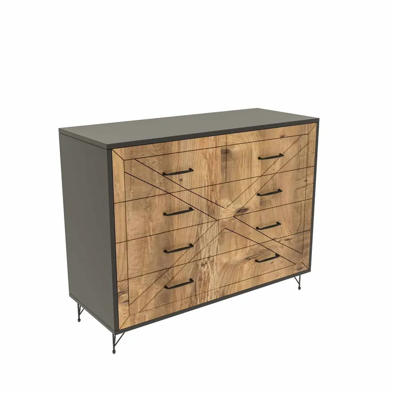 Comfort - Eiche, anthrazit - Sideboard Finale Aktion