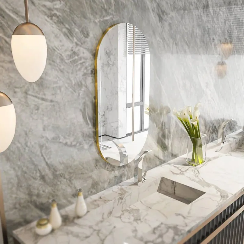 Riors - Transparent, gold - Spiegel Kostenloser Rückversand