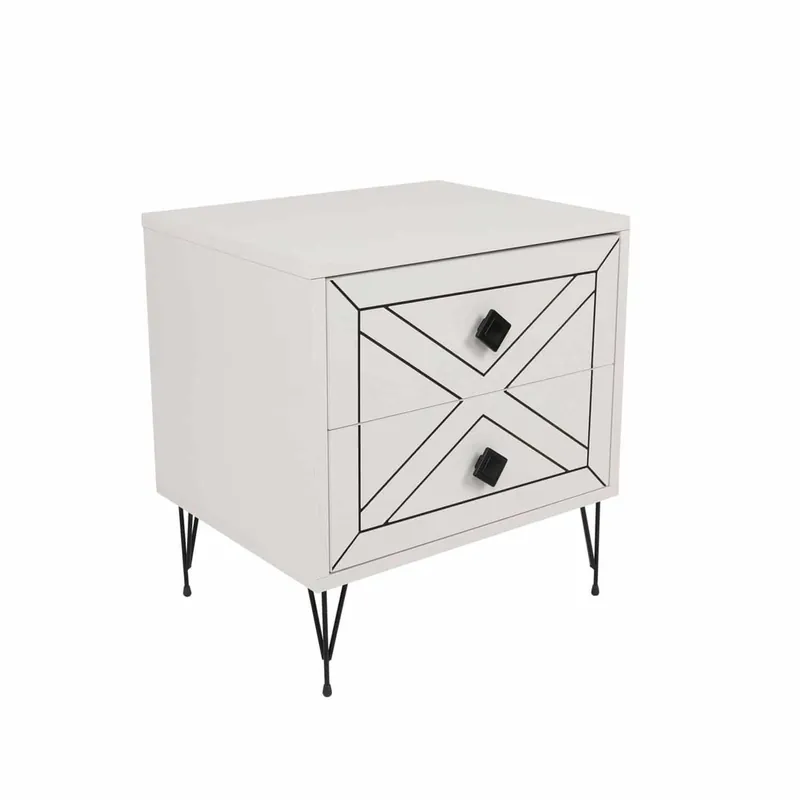 Luna - weiß - Nachttisch Günstig