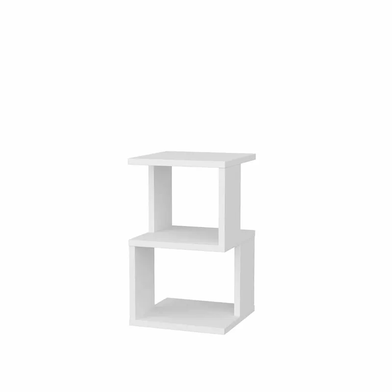 Geprüft Carter - Eiche, weiß - Nachttisch