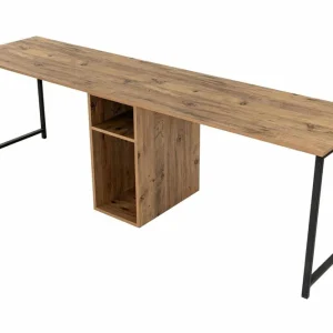 Preisknaller Twin - Travertine, gold - doppelter Schreibtisch