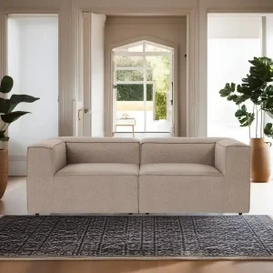 Versand Am Gleichen Tag 2-Sitzer Sofa Fora – Mikrofaser Linen
