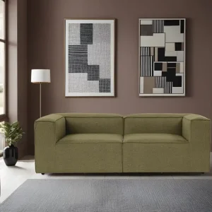 Preiswert 2-Sitzer Sofa Fora – Mikrofaser Linen