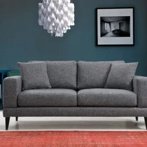 2-Sitzer Sofa Nordic – Mikrofaser Flachgewebe Bestpreis