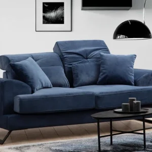 Preisknaller 2-Sitzer Sofa Frido – Mikrofaser Velours