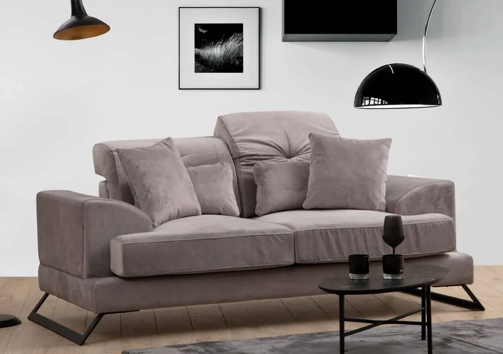 Online Kaufen 2-Sitzer Sofa Frido – Mikrofaser Velours