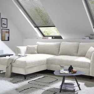 Abverkauf ED Exciting Design Ecksofa Heyland mit Schlaffunktion & Bettkasten