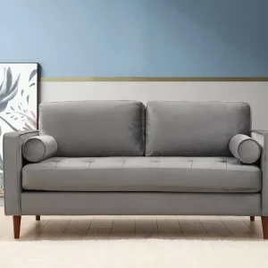Top-Seller Sofa 2-Sitzer Rome Mikrofaser Samtoptik
