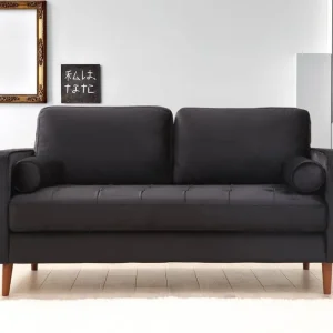 Sale Sofa 2-Sitzer Rome Mikrofaser Samtoptik